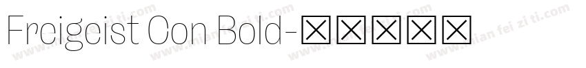 Freigeist Con Bold字体转换